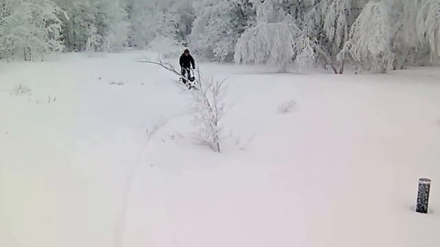 Мотобуксировщик Найда часть IV - лес