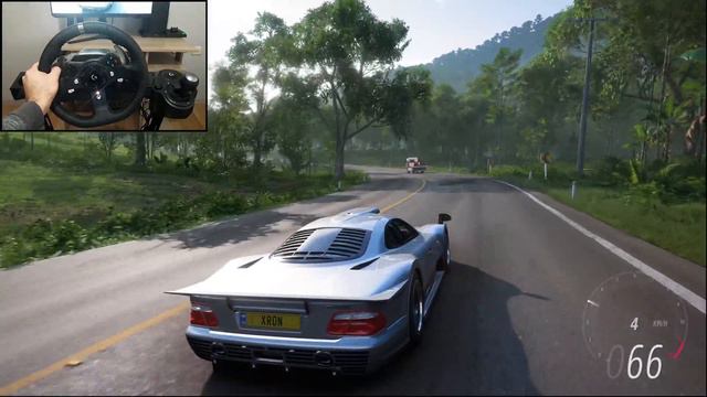 Forza Horizon 5 - Merdeces Amg Clk Gtr Turbo Sound | Steering Wheel Gameplay