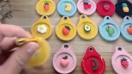 Cute Apple AirTag Leather Key Ring Case Cover Location Tracker Sleeve Shell Skin
