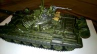 МОДЕЛЬ ТАНКА Т 72 Б С ДИНАМИЧЕСКОЙ БРОНЁЙ ОТ ЗВЕЗДЫ ПЕРЕДЕЛАНЫЙ И ЗАГАЖЕНЫЙ