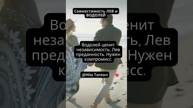 Совместимость знаков зодиака Лев ? и Водолей ♒️❤️??