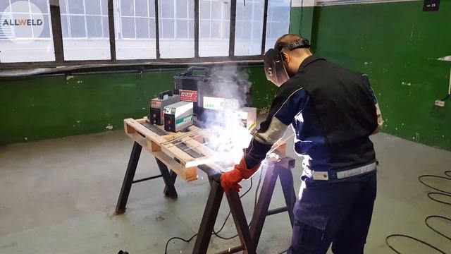 ALLWELD - spawarka PATON VDI 150 MINI MMA spawanie na przedłużaczu 100m test