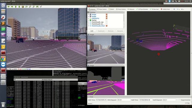 Point Cloud Segmentation Using Carla-ros-bridge with Docker (2)
