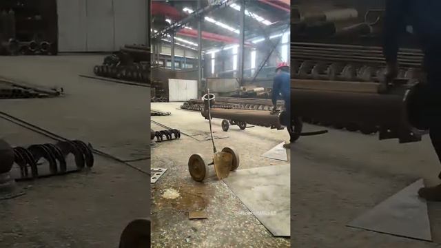 Screw conveyor production.
