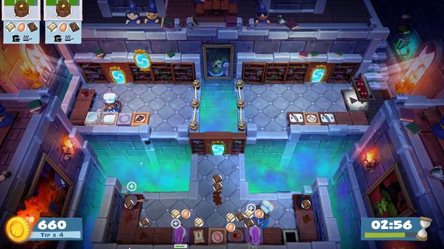 Overcooked 2 : Solo - Level 5-4 World record ( score: 2256 )