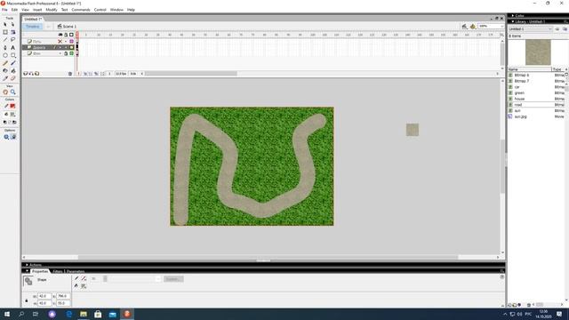 Создание анимации в программе Macromedia Flesh