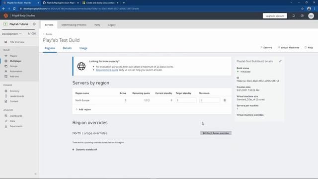 Deploying your Build And Testing - Unity Mirror PlayFab Part 2