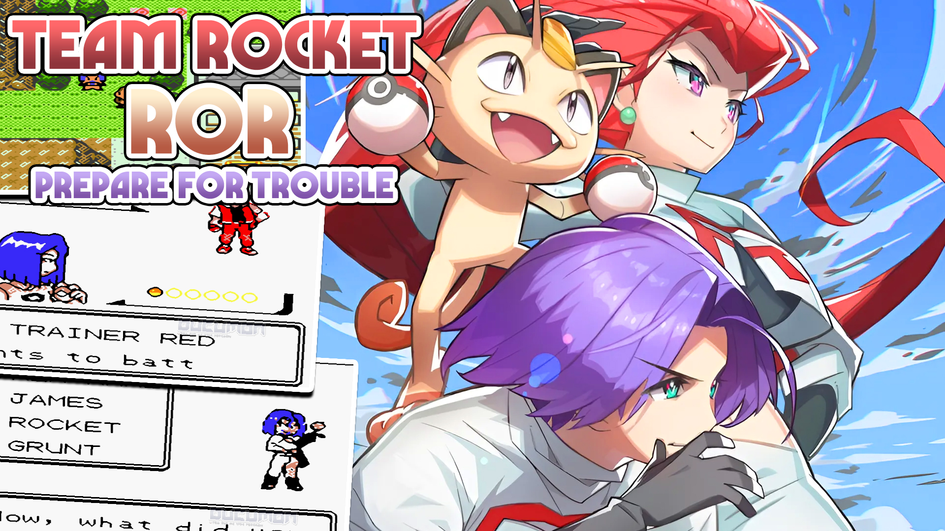 Pokemon Team Rocket ROR Готовьтесь к неприятностям — Взлом GBC ROM, играйте как играйте за Джесси ил
