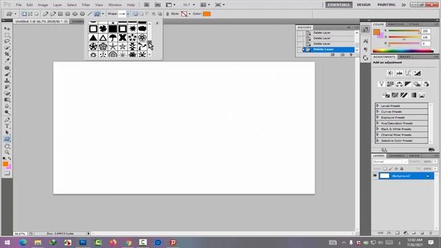 تحميل افضل حزمة اشكال فوتوشوب للتصميم وطريقة اضافتها للبرنامج Photoshop Shapes free Download