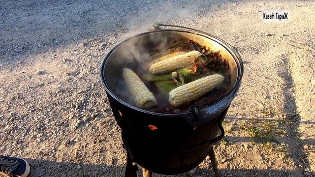 Кукуруза в луковой шелухе... от КазаН гараЖ