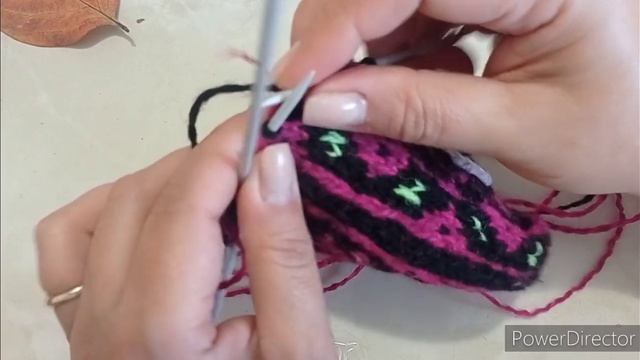 МК. Вяжем Кубачинские джурабы. Часть 3.mp4