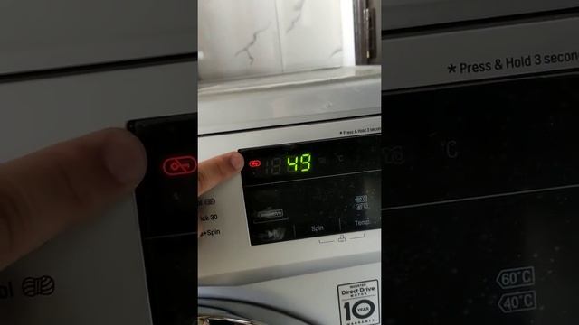 how to open front door while washing during mid cycle in LG fully automatic front washing machine