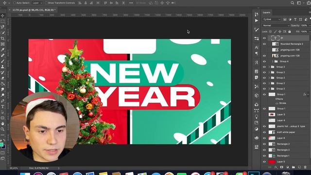 ДИЗАЙН САЙТА в Adobe Photoshop за 10 МИНУТ (LIVE) // Веб-дизайн на фрилансе