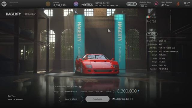 Buying the Ferrari F40 in Gran Turismo 7, What a legend of a car!