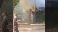 Кадры с места пожара по улице Депутатская. 🔥