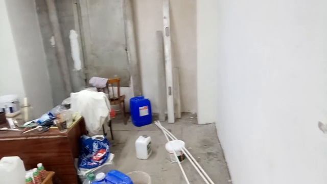 Покраска стен гаража.