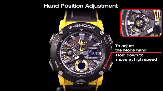 GA-2000 G-SHOCK 5590 Hands Home Position Adjustment ( Hands & Digital Time Not Matching ) - Tutoria