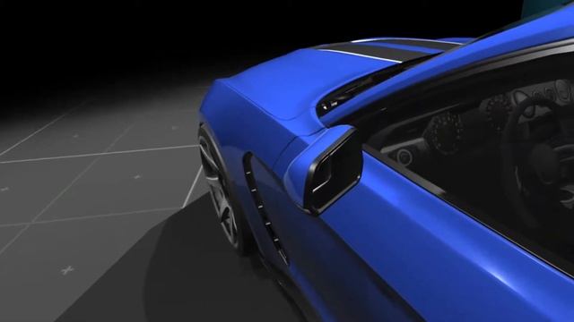 Beauty & the Beast - Unity Asset - Mid poly muscle car 2017 model with interior in lowpoly.