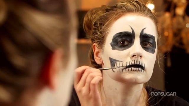 Skeleton Face Makeup Tutorial With Only 3 Products!