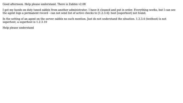 DevOps & SysAdmins: Zabbix cannot send list of active checks