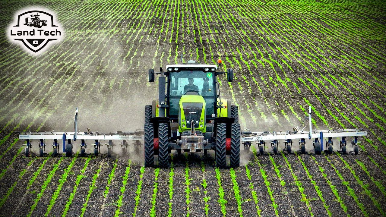 Трактор CLAAS Axion 850 и умный культиватор Agrokraft - междурядная обработка свеклы!