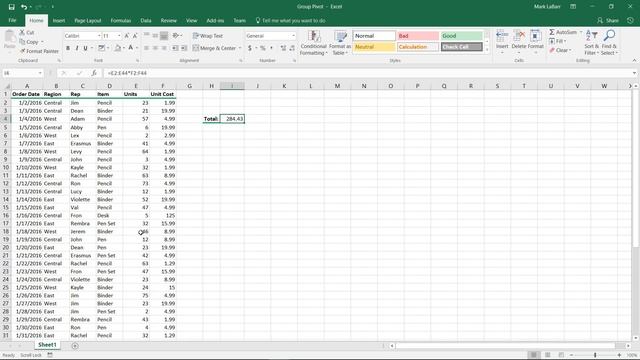 How to Multiply Columns in Excel 2016
