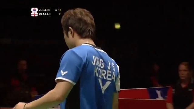 world cup badminton round 32 MD - Jung J.S.Lee Y.D. vs A.ClarkC Langridge.2