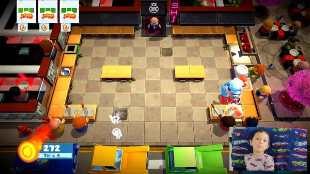 Overcooked 2 Level 1-1 Multiplayer - Family Fun