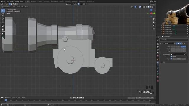 Стилизованная пушка в Блендере 2.9 - уроки в Blender 3D  Моделим вместе