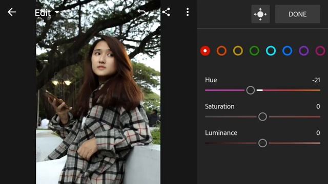 Edit foto gray kekinian #6 menggunakan Adobe Lightroom di Android/HP.