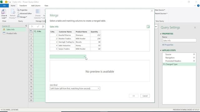 Merge Queries from Same Excel File | No VLOOKUP | Power Query Tutotrial by Jitendra Kumar