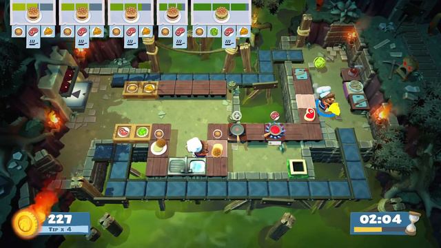 Overcooked! 2 | Campaign | Level 4-3 | 3 Stars: 511 | Solo/1 Player | PS4