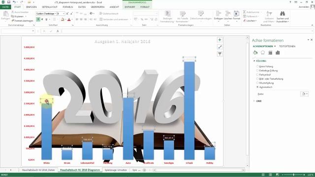 Excel Tipps und Tricks #73 Diagramm-Hintergrund: Eigene Grafik verwenden