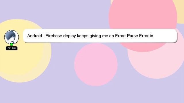 Android : Firebase deploy keeps giving me an Error: Parse Error in remoteconfig.template.json