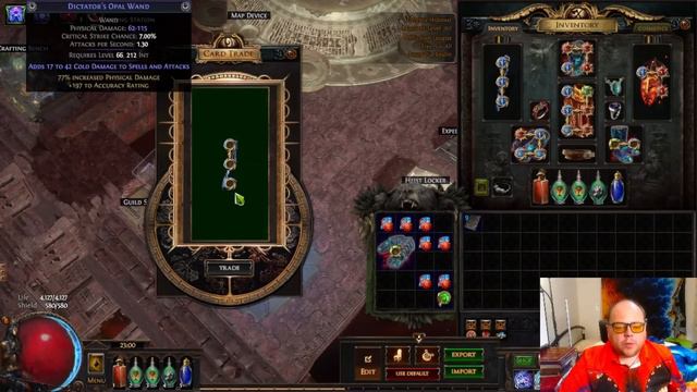 Path of Exile POE 3.23 - Chance At Big Fractured Items - Who Asked? For This Div Card Turnin Video?