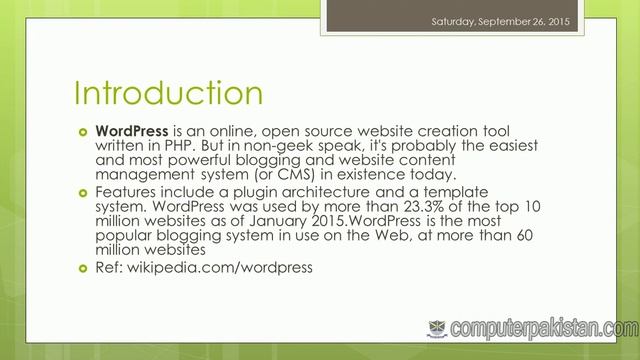 Wordpress CMS Complete Tutorials ( 1st ) Paid & Free