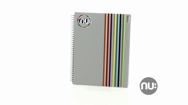 Nu Notebooks Nu Craze Peeling Stripes PP Notebook Multicoloured
