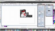 CorelDRAW text knockout technique