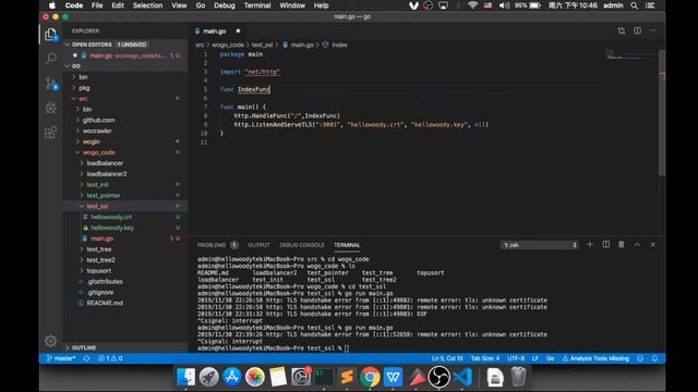 用golang本地搭建部署http2.0/https服务