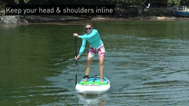 Basics to paddling straight on a SUP / Getting into SUP how to video