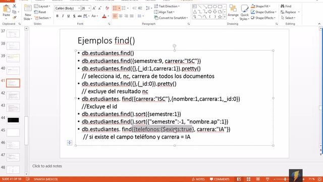 6 Find en MongoDB