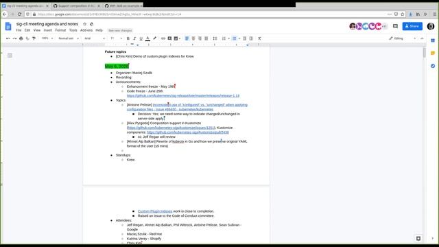Kubernetes SIG CLI 20200506