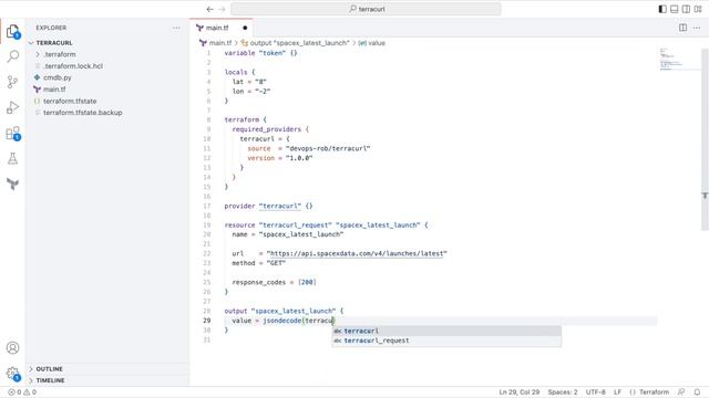 Terracurl Tutorial - Writing Terraform Code for Unsupported Resources