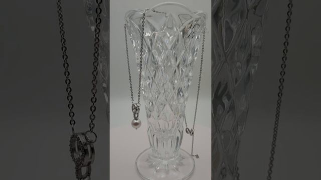 Серебряное колье с жемчугом Карта Луны