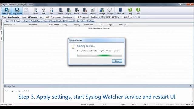 Syslog Watcher 4.2: Tutorial 1: First Steps after Installation