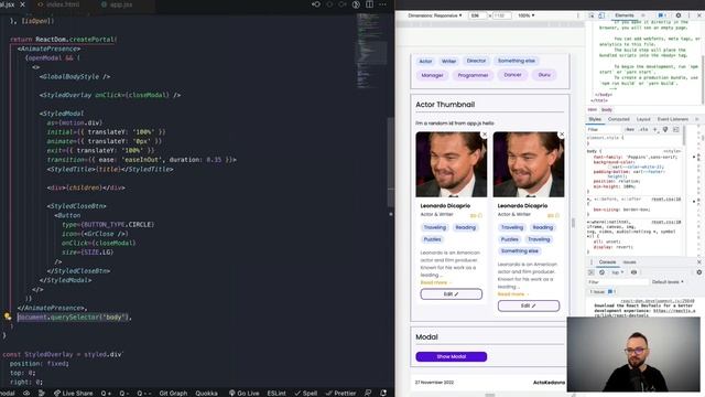 Cum implementăm un modal de la zero? React Roadmap lvl 1. Ep. 16