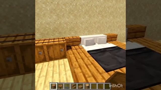 Красивый дизайн кровати в майнкрафте #2 ???