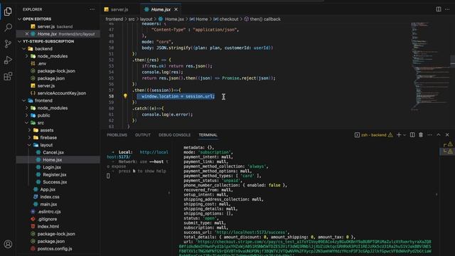 Stripe subscription payment with React.js and Node.js (BACKEND PART 2)