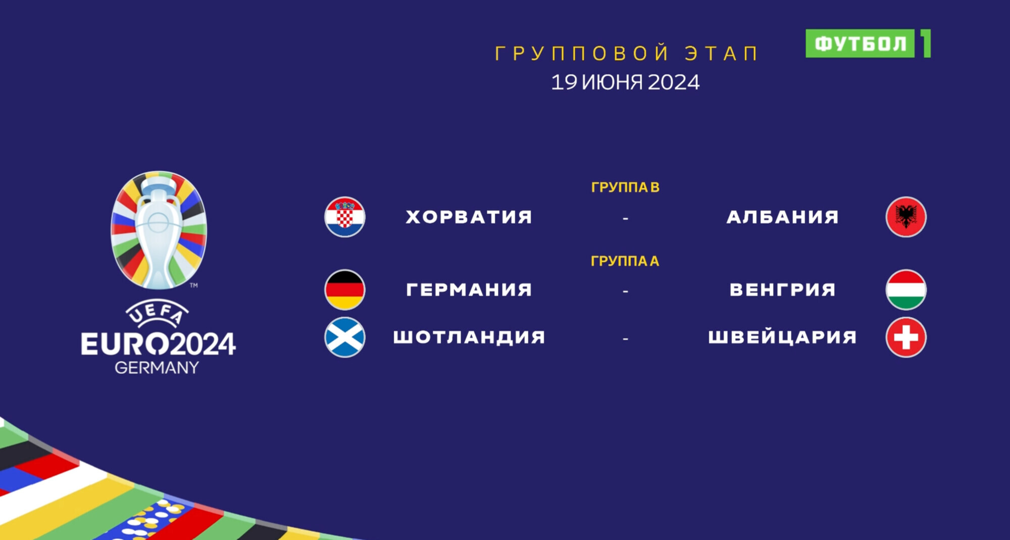 Чемпионат Европы-2024. Обзор матчей 19.06.2024