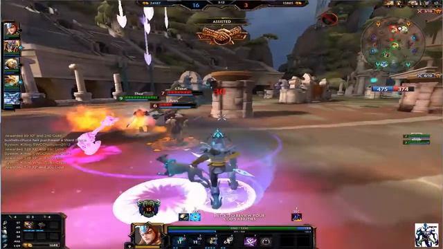 لعبة (smite online game) مطش فشيخ لعبت ب ( erlang shin) وحطيت على الخصم وفوزت فريقى